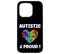 Carcasa para iPhone 15 Pro Cute Autism Awareness I'm Autistic and Proud