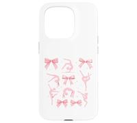 Carcasa para iPhone 15 Pro Cute Gymnastics Bows Aesthetic Gymnast Lover Design