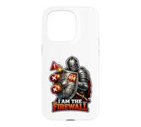 Carcasa para iPhone 15 Pro Cyber Sentinel Knight Protegiendo tu ámbito Digital