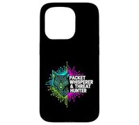 Carcasa para iPhone 15 Pro Cybersecurity Threat Hunter Packet Whisperer Wolf