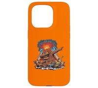 Carcasa para iPhone 15 Pro Dabbing Volcano Geography Volcanologist Scary Dinosaur