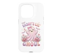 Carcasa para iPhone 15 Pro Daddy'S Lil' Ghoul Funny Pastel Pink Ghost Halloween Graphic