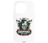Carcasa para iPhone 15 Pro Deepfake Nation AI Vigilancia Cyberpunk