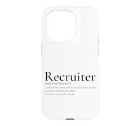 Carcasa para iPhone 15 Pro Definición de reclutador Contratación Divertida Adquisición de Talento de recursos Humanos