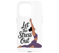 Carcasa para iPhone 15 Pro Deje Salir El Estrés Meditación De Yoga Enthsuiast