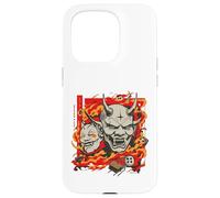 Carcasa para iPhone 15 Pro Demon Mask Fire Duo Oni Print Edition Limited