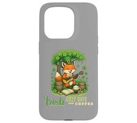 Carcasa para iPhone 15 Pro Día de San Patricio Irish Cozy Days - Lindo músico Fox Art