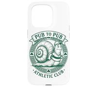 Carcasa para iPhone 15 Pro Día de San Patricio Irish Snail Pub To Pub Slow & Steady