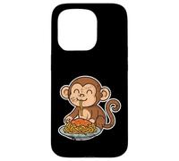 Carcasa para iPhone 15 Pro Dibujos Animados de Pasta de Mono