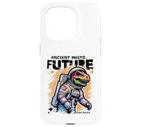 Carcasa para iPhone 15 Pro Dino Astronaut Ancient Rex Future Fusion Art Space Explorer
