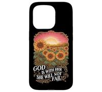Carcasa para iPhone 15 Pro Dios está Dentro de Ella Ella no fallará Sunflower Christian