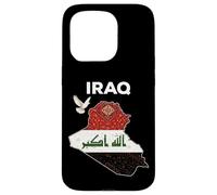 Carcasa para iPhone 15 Pro Diseño de Bandera de Irak, hogar de IRQ Bagdad, Orgullo iraquí, Amo a Irak