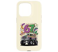 Carcasa para iPhone 15 Pro Diseño de Carnaval de Mardi Gras Monster Car Truck 67