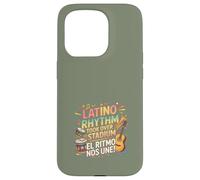 Carcasa para iPhone 15 Pro Diseño de Fiesta Latina, gráfico de celebración de Boricua Beats