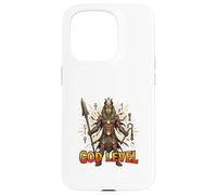 Carcasa para iPhone 15 Pro Diseño de Guerrero Egipcio Antiguo de Nivel de Dios