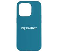 Carcasa para iPhone 15 Pro Diseño de Hermano Familiar con tipografía Minimalista Grande