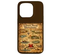 Carcasa para iPhone 15 Pro Diseño Divertido de papá I Don't Need Directions - Mapa