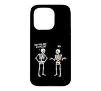 Carcasa para iPhone 15 Pro Diseño Divertido y Bonito de Did You Eat My Pizza Skeleton