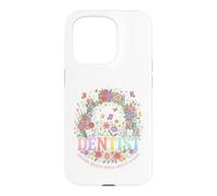 Carcasa para iPhone 15 Pro Diseño Floral de la Salud bucal del Dentista de los Dientes sonrientes