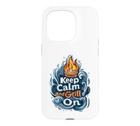 Carcasa para iPhone 15 Pro Diseño Keep Calm and Grill On BBQ Pitmaster