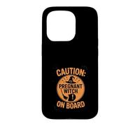 Carcasa para iPhone 15 Pro Disfraz de Halloween Embarazada Espeluznante mamá bebé Boo vibras