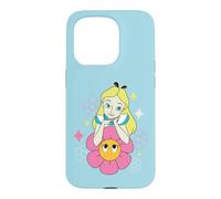 Carcasa para iPhone 15 Pro Disney Alice in Wonderland Afternoon Flowers Retro Color