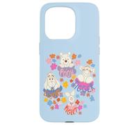 Carcasa para iPhone 15 Pro Disney Winnie the Pooh Spring Easter Friendly Flower Faces