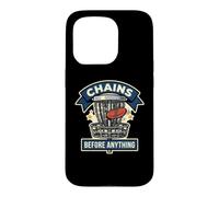 Carcasa para iPhone 15 Pro Divertida Cesta de Golf Chains Before Anything Frisbee Sport
