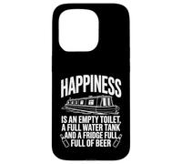 Carcasa para iPhone 15 Pro Divertido Canal Boating Narrowboat Barco Continuo Cruiser