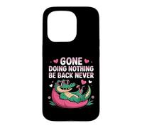 Carcasa para iPhone 15 Pro Divertido cocodrilo descansando ido sin Hacer Nada Volver Nunca