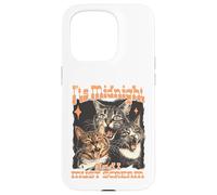 Carcasa para iPhone 15 Pro Divertido diseño felino de Midnight Screaming Cats