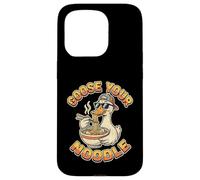 Carcasa para iPhone 15 Pro Divertido Ganso Juego de Palabras Humor Animal USA Tus Fideos
