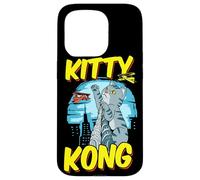 Carcasa para iPhone 15 Pro Divertido Kitty Kong Peluche Monstruo Gatito Gato Atigrado