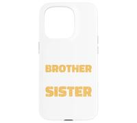 Carcasa para iPhone 15 Pro Divertido para el Hermano de la Gran Hermana, cumpleaños, Mejor Hermana