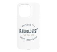 Carcasa para iPhone 15 Pro Divertido Radiología Juego de Palabras Radiólogo Humor