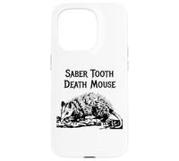 Carcasa para iPhone 15 Pro Divertido Sable Diente Muerte Ratón Mal Nombre Animal Incorrecto Broma Estúpida