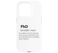 Carcasa para iPhone 15 Pro Doctorado Divertido Diccionario Definición Doctorado Estudiante Graduación