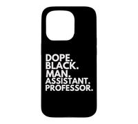 Carcasa para iPhone 15 Pro Dope Black Man Profesor Asistente Orgullo Afroamericano
