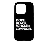 Carcasa para iPhone 15 Pro Dope Black Woman Compositor Compositoras afroamericanas