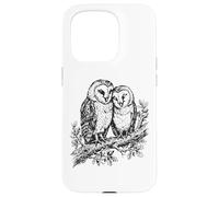Carcasa para iPhone 15 Pro Dos Búhos Vida Silvestre Bosque Observador De Aves