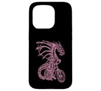 Carcasa para iPhone 15 Pro Dragon Cycling Bicycle - Bicicleta Divertida para Montar en Bicicleta