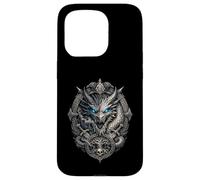 Carcasa para iPhone 15 Pro Dragón Vikingo Jormungandr y Niddhogg Vikings Dragón