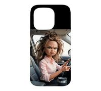 Carcasa para iPhone 15 Pro Driving To Work Meme Funny