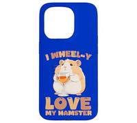 Carcasa para iPhone 15 Pro Dueño Divertido de roedores con Texto en inglés I Wheel-y Love My Hamster