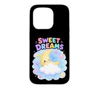 Carcasa para iPhone 15 Pro Dulces Sueños Lindos Pastel Luna Nube Noche Cielo Caramelos