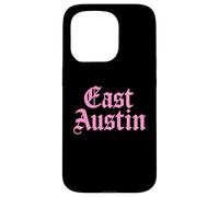 Carcasa para iPhone 15 Pro East Austin Texas 512 737 Activismo artístico Mexicano Americano Rosa