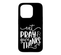 Carcasa para iPhone 15 Pro Eat Pray Appreciate Faith Diseño Espiritual