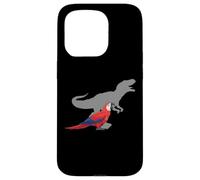 Carcasa para iPhone 15 Pro Eclectus Parrot con T Rex Shadow Bird Lovers