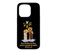 Carcasa para iPhone 15 Pro EIS o Cordeiro de Deus Joao 1:29. Versión Portuguesa