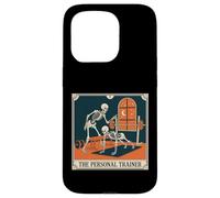 Carcasa para iPhone 15 Pro El Entrenador Personal Esqueleto Tarot Tarjeta Vintage Graphic